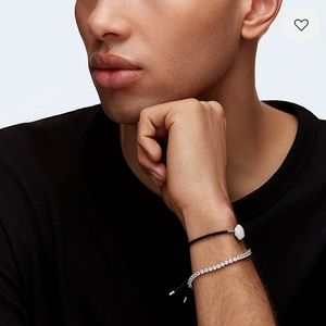 Swarovski Power Collection bracelet
Air element, Black, Stainless steel